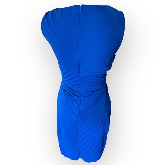 Halston Heritage SL Sunburst Pleat Sheath Dress Sz 8 - Picture 10 of 10